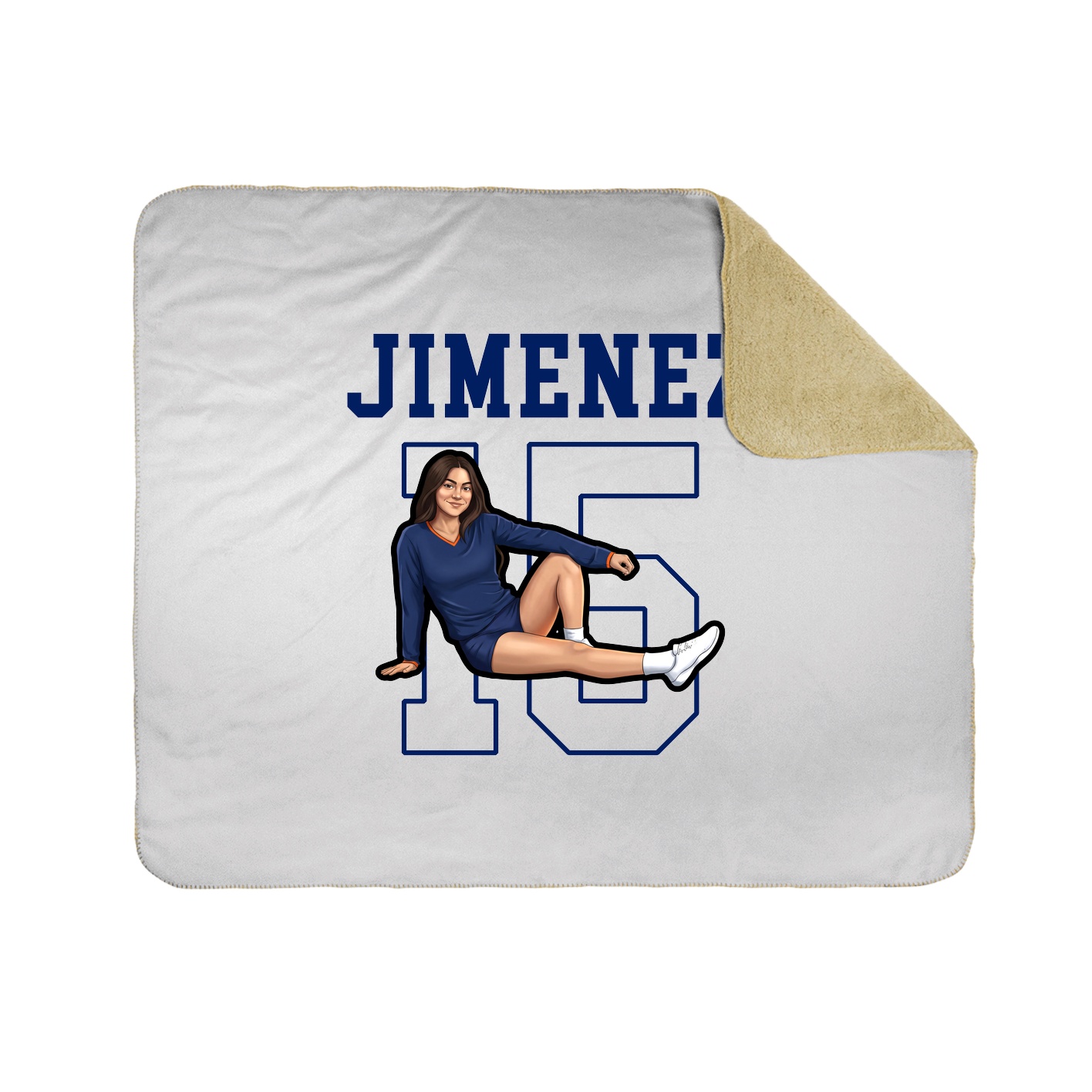 Throw Blanket — Shirsey in White