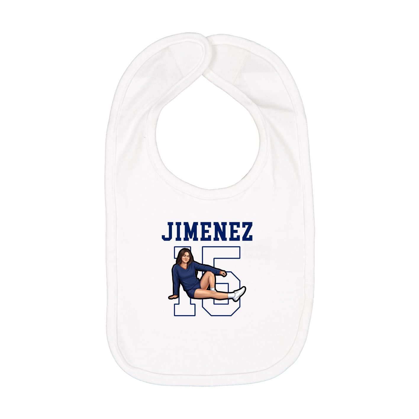 Infant Bib — Shirsey in White