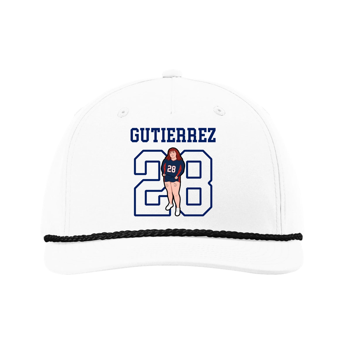 Five-Panel Classic Rope Cap — Shirsey in White