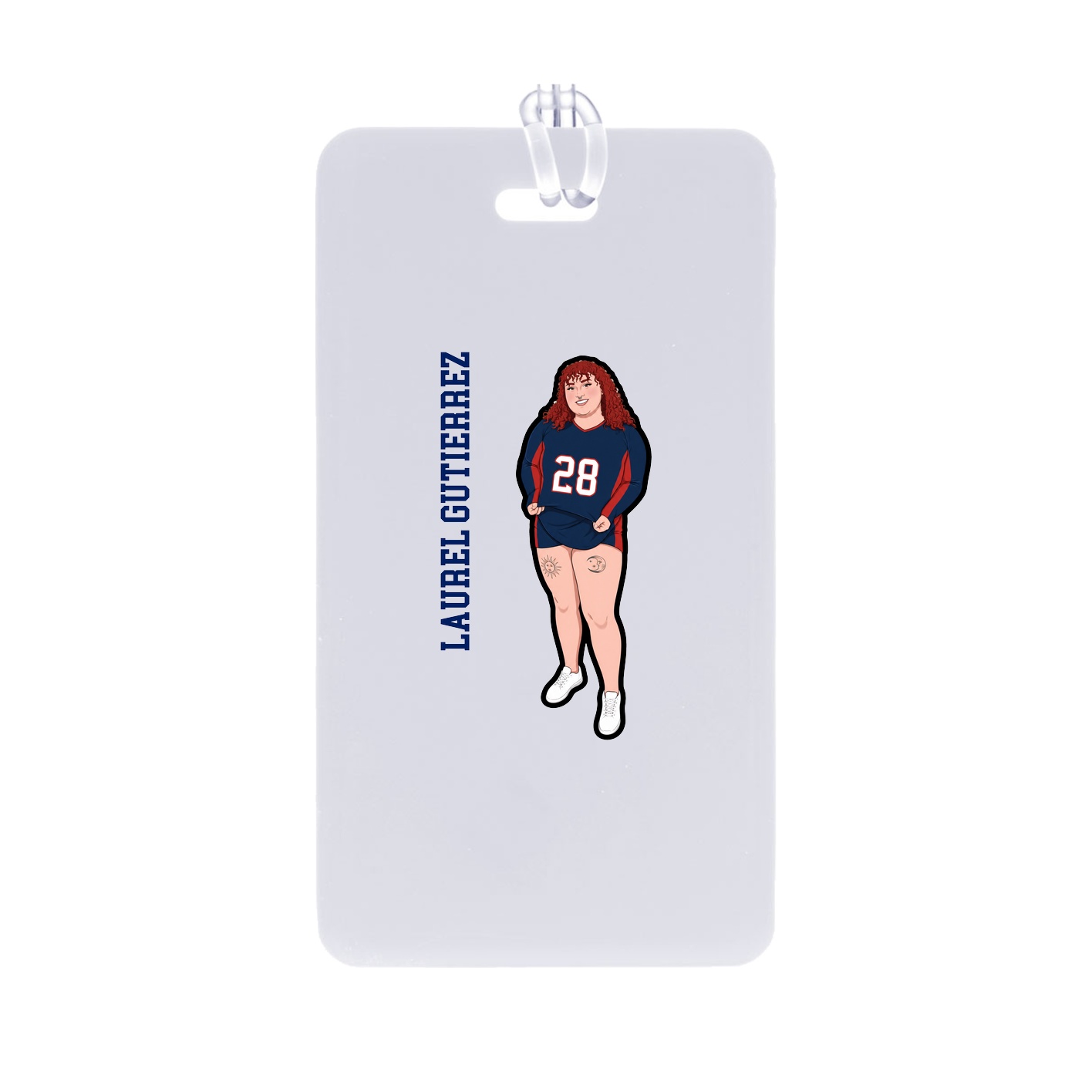 Bag Tag — Name Vertical in Classic