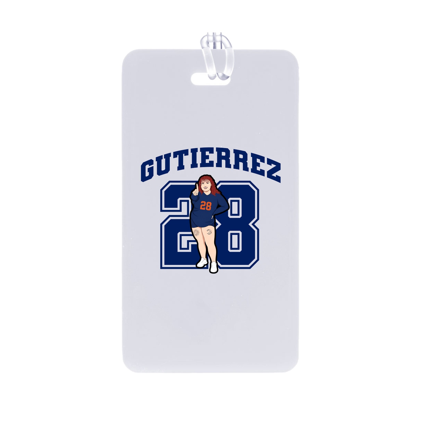 Bag Tag — Number in Classic