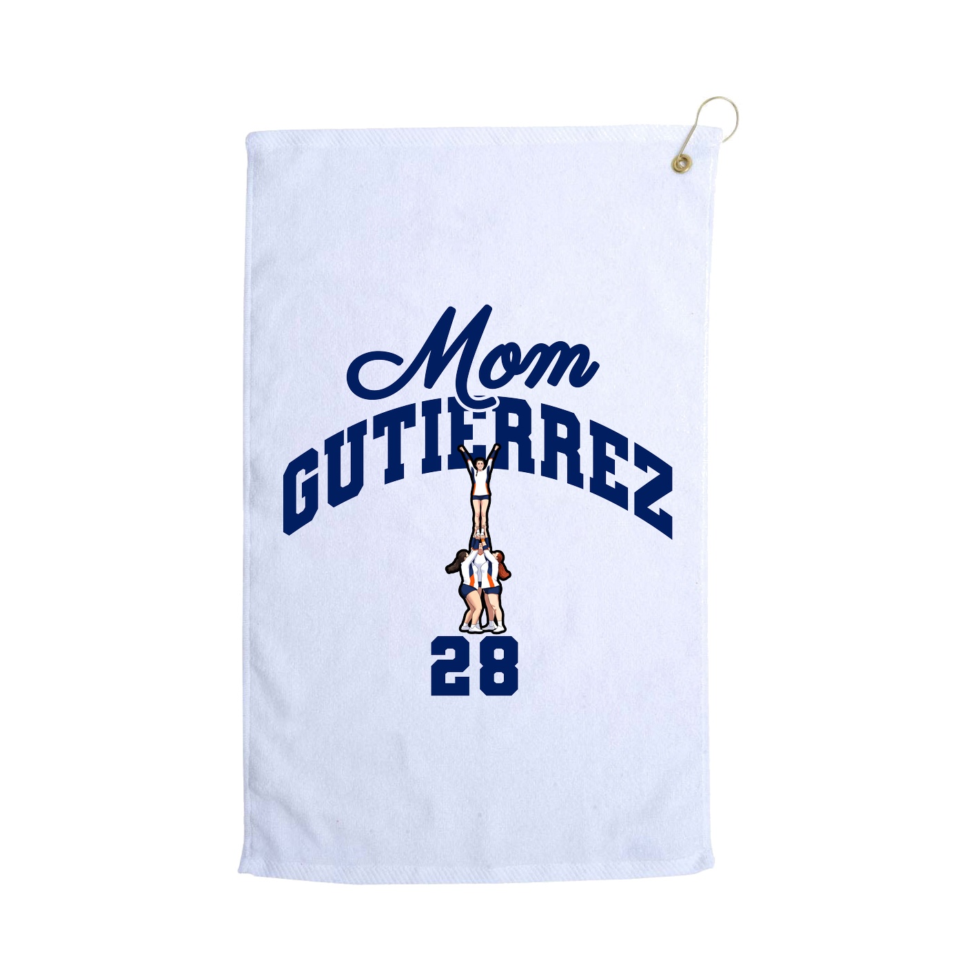Golf Towel — Mothers Day Arch in White