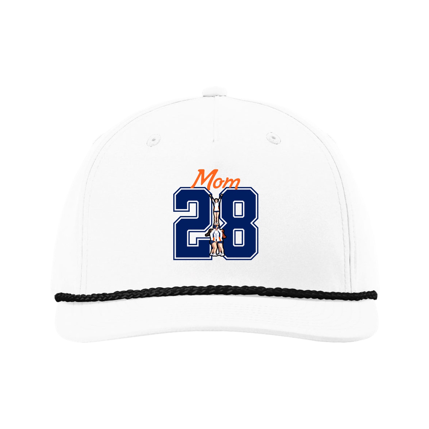Five-Panel Classic Rope Cap — Mothers Day Shirsey in White
