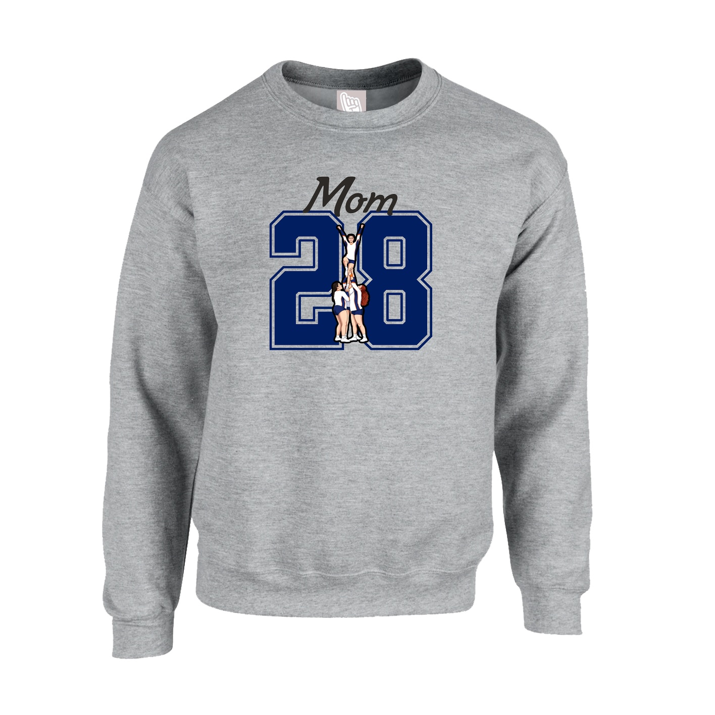 Fleece Crew — Mothers Day Shirsey in Grey