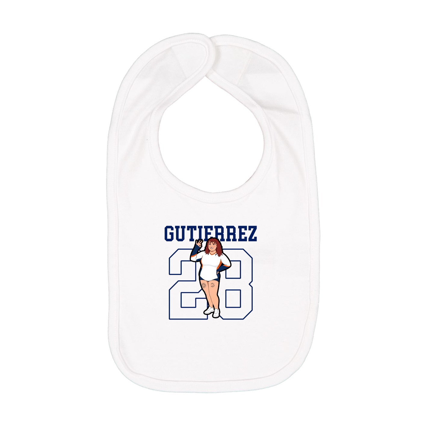Infant Bib — Shirsey in White