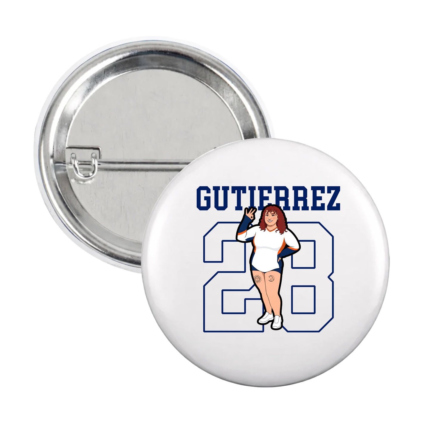 Game Day Button — Shirsey in White