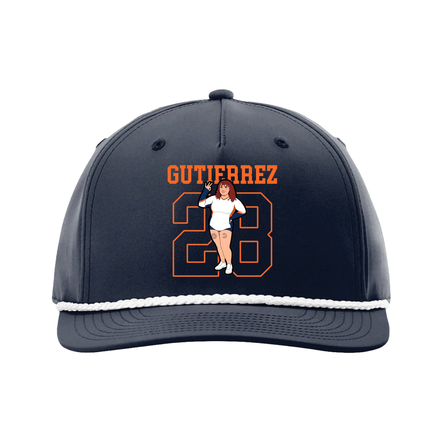 Five-Panel Classic Rope Cap — Shirsey in Navy