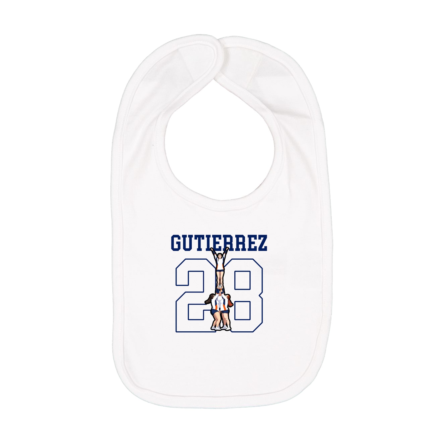 Infant Bib — Shirsey in White