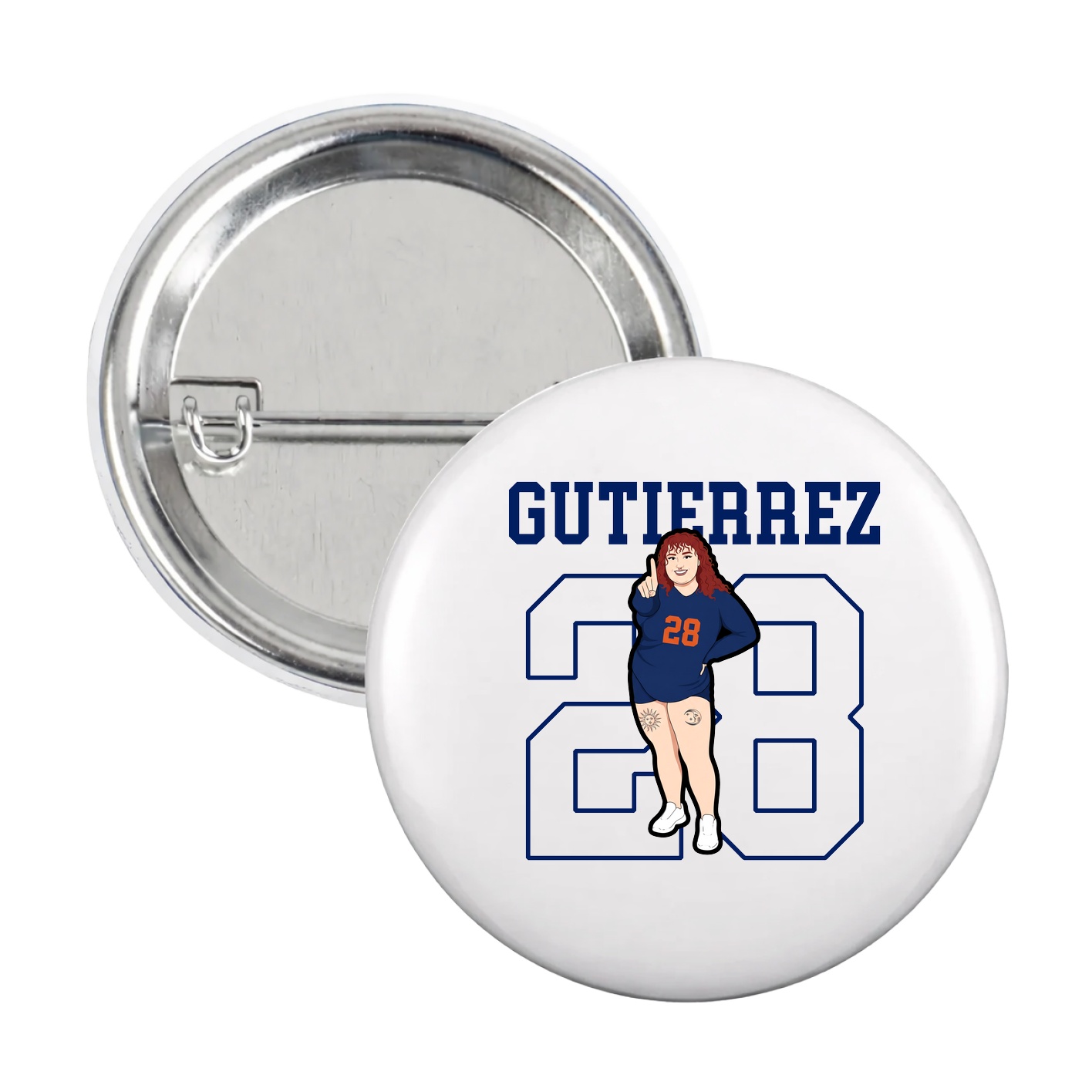 Game Day Button — Shirsey in White