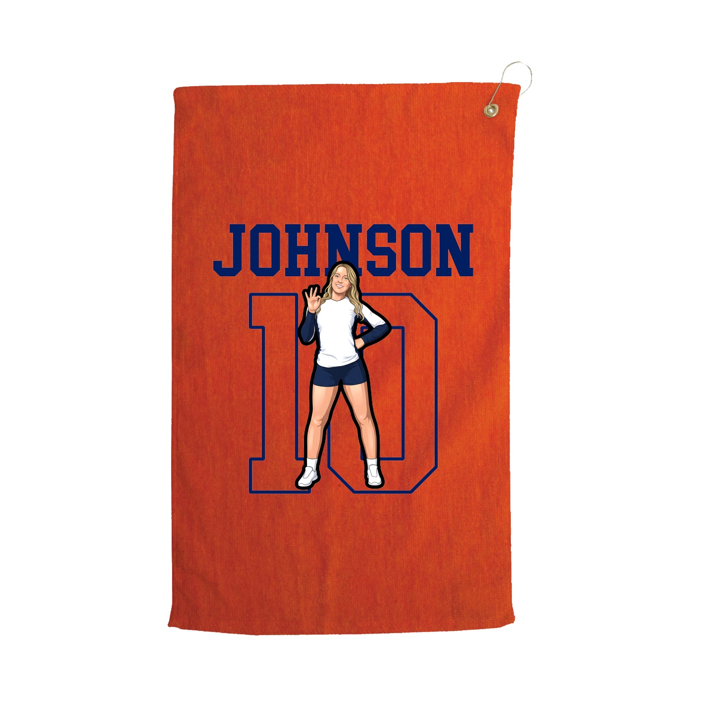 Golf Towel — Shirsey in Orange