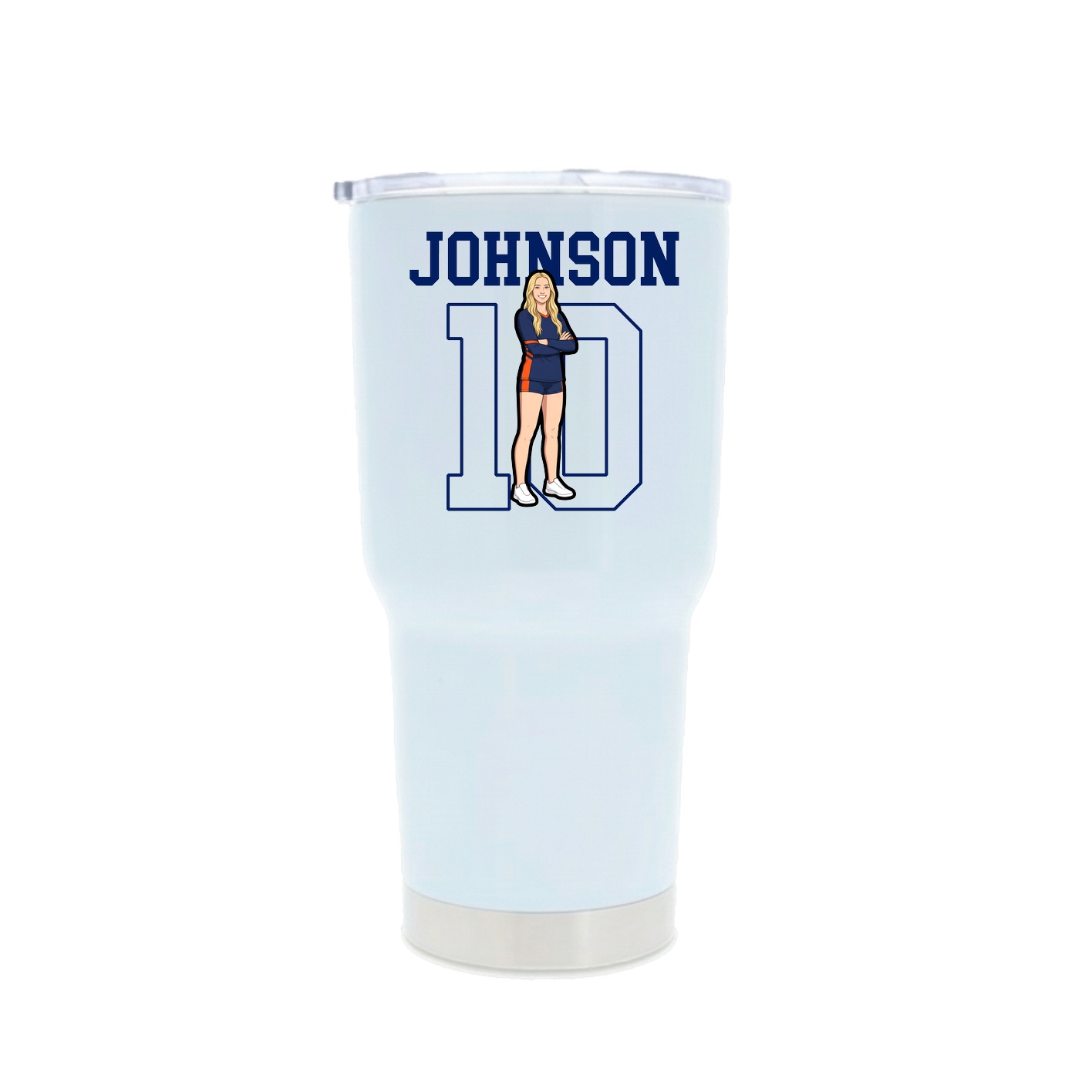 30oz Stainless Steel Tumbler — Shirsey in White