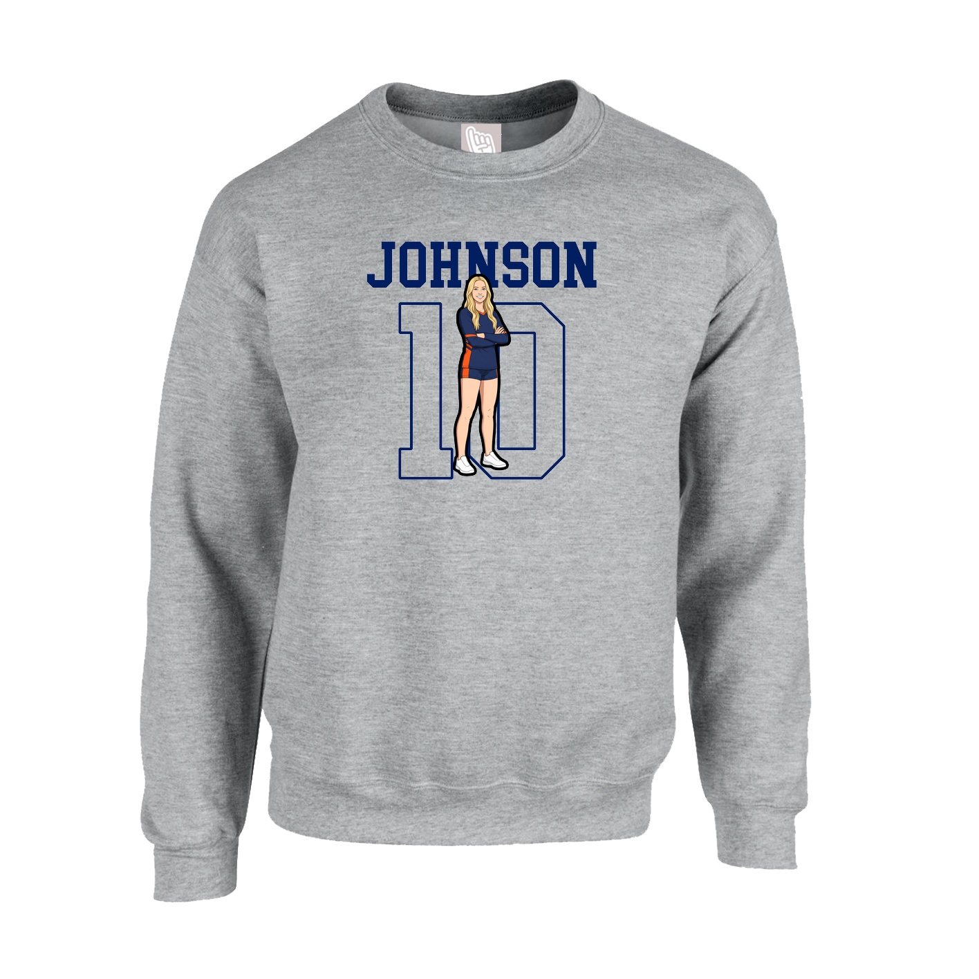 Fleece Crew — Shirsey in Grey