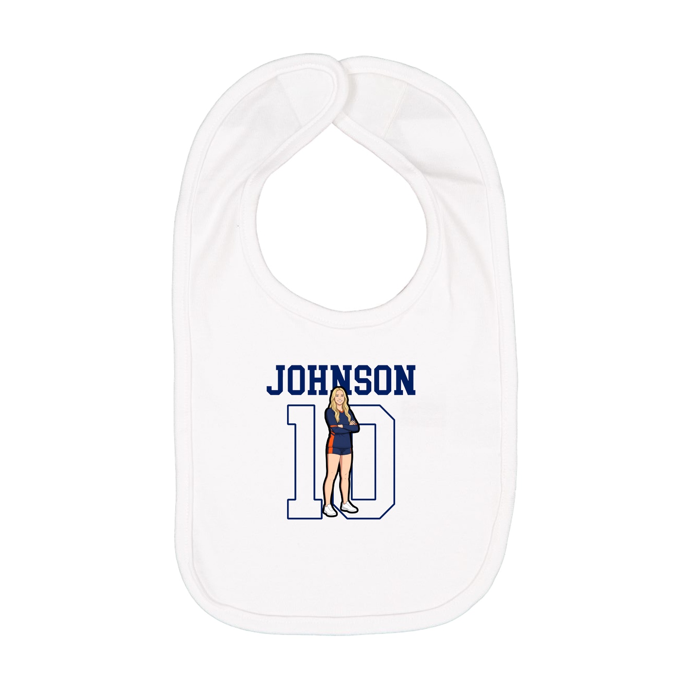 Infant Bib — Shirsey in White