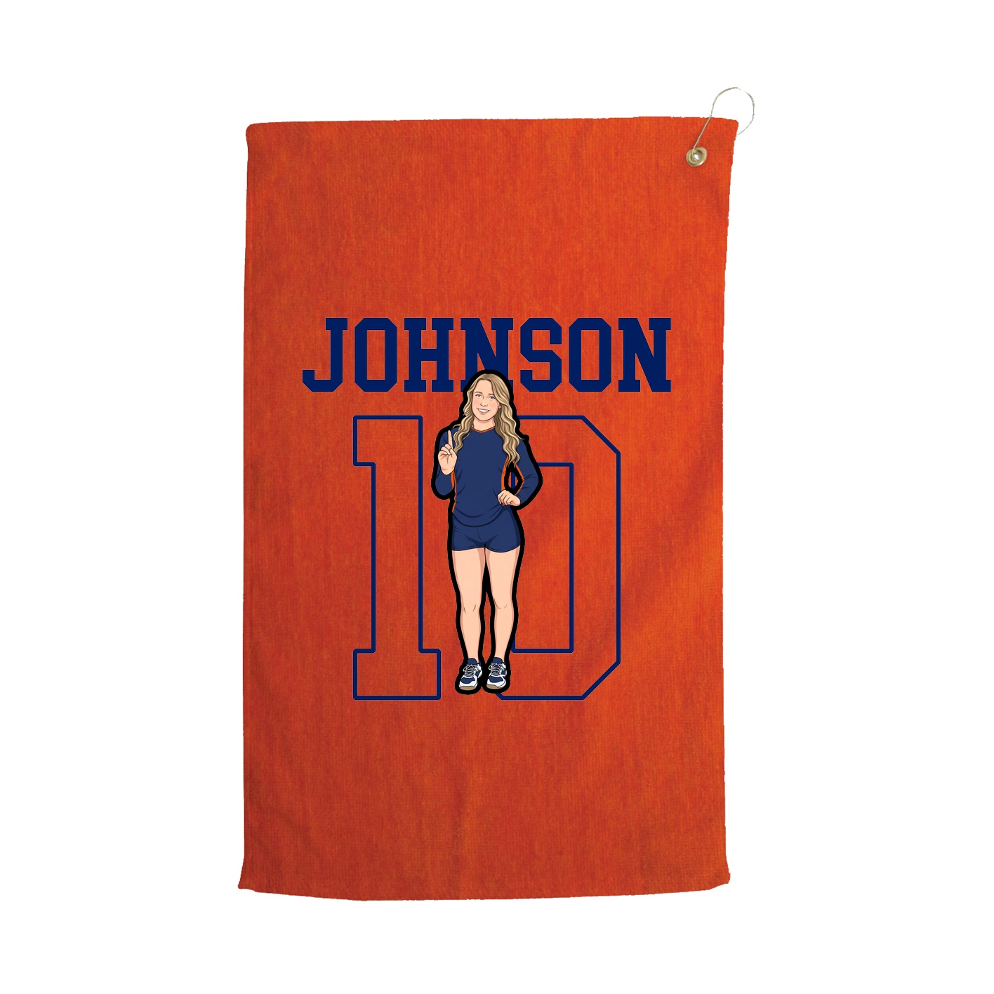 Golf Towel — Shirsey in Orange