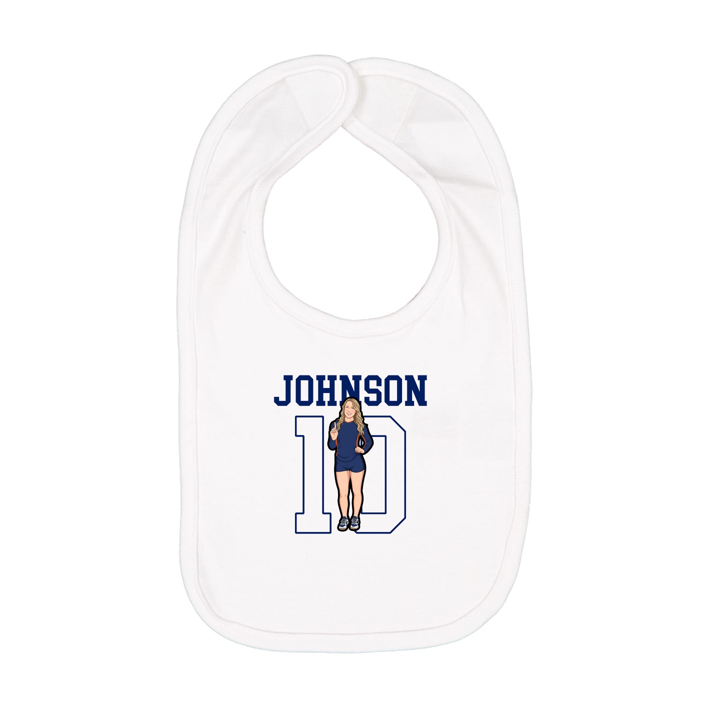 Infant Bib — Shirsey in White