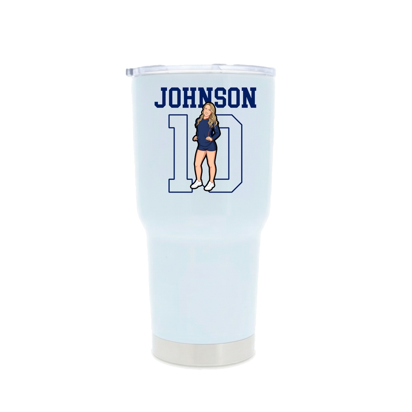 30oz Stainless Steel Tumbler — Shirsey in White