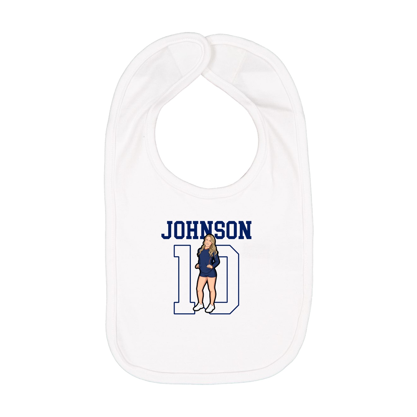 Infant Bib — Shirsey in White