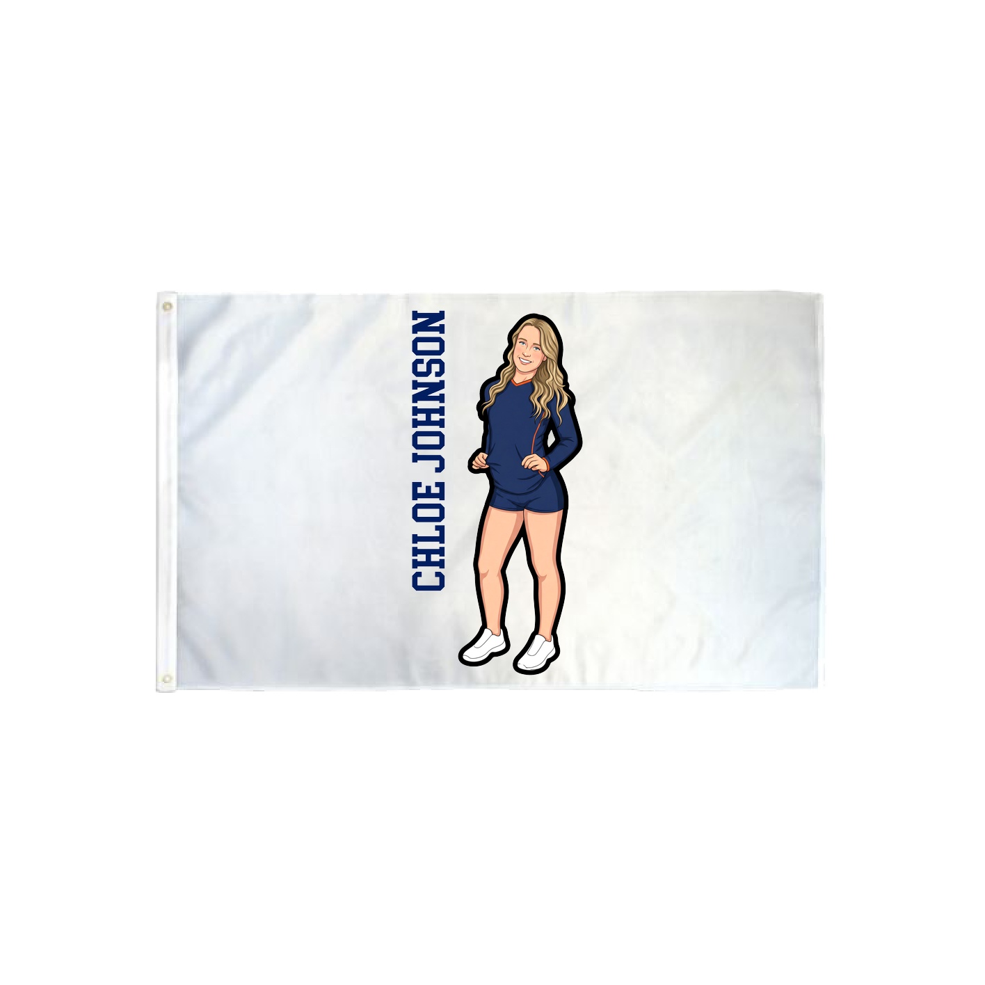 3x5 Flag — Name Vertical in Classic
