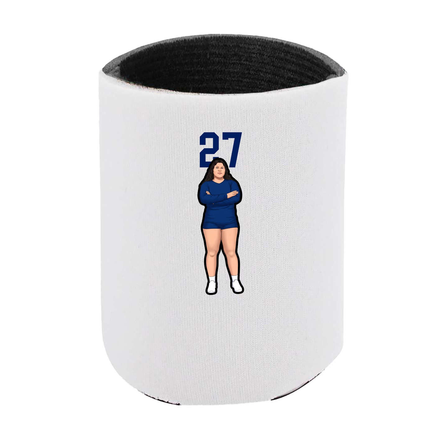 Can Holder — Number Top in White