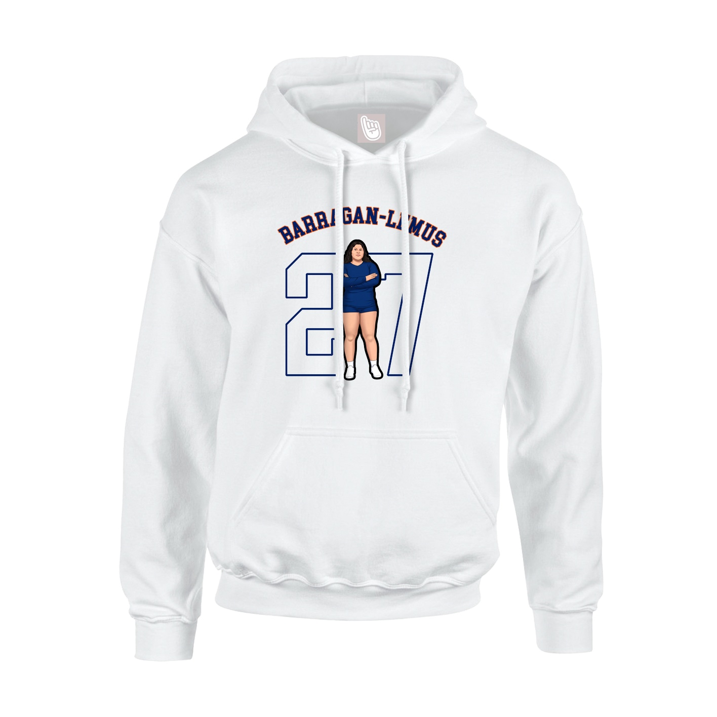 Youth Hoodie — Shirsey Arch in White