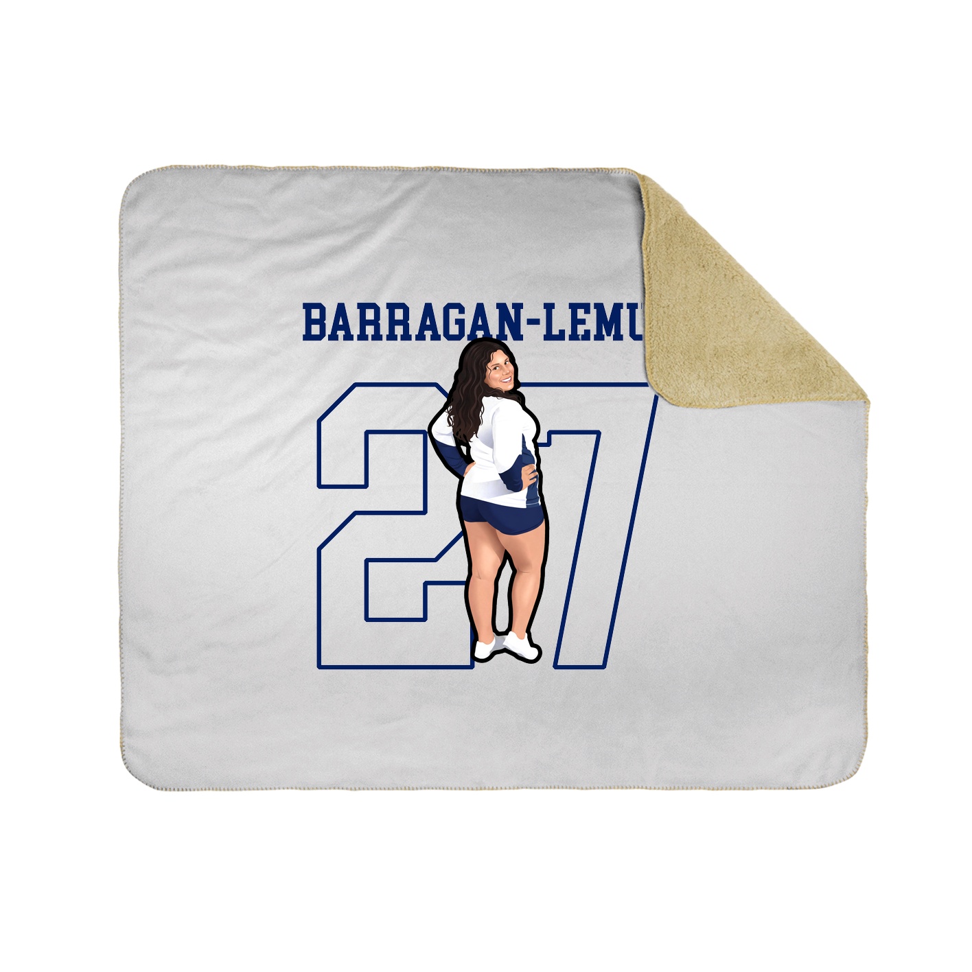 50x60 Sherpa Lined Throw Blanket