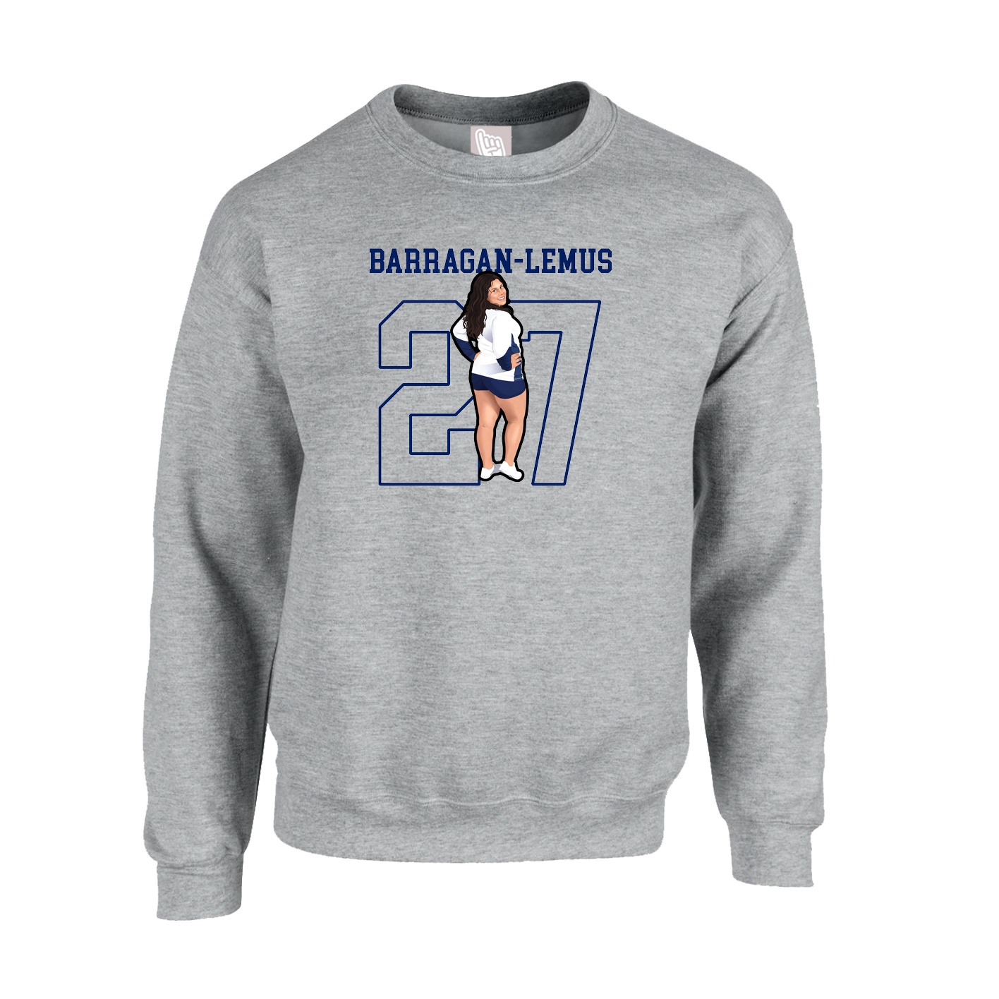 Fleece Crew — Shirsey in Grey