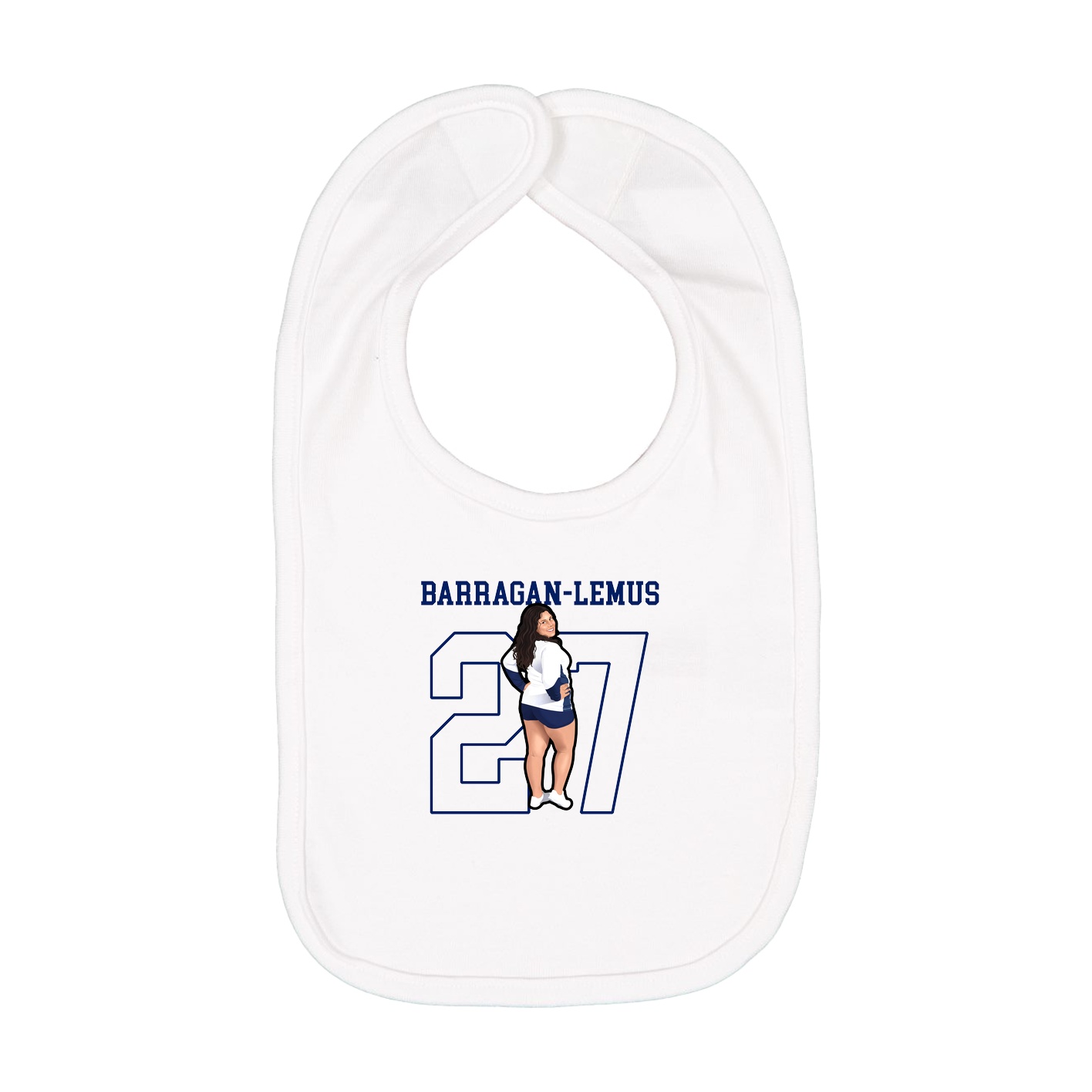 Infant Bib — Shirsey in White