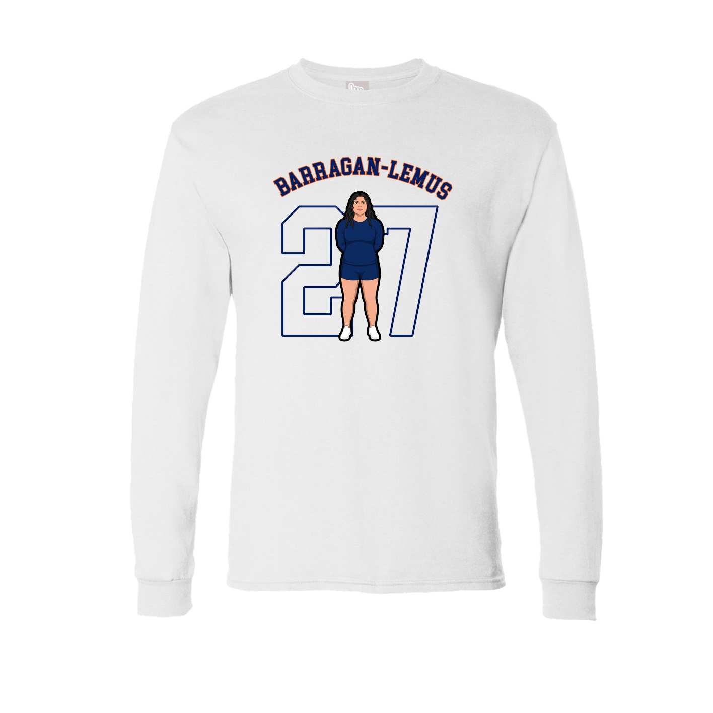 Long Sleeve Tee — Shirsey Arch in White