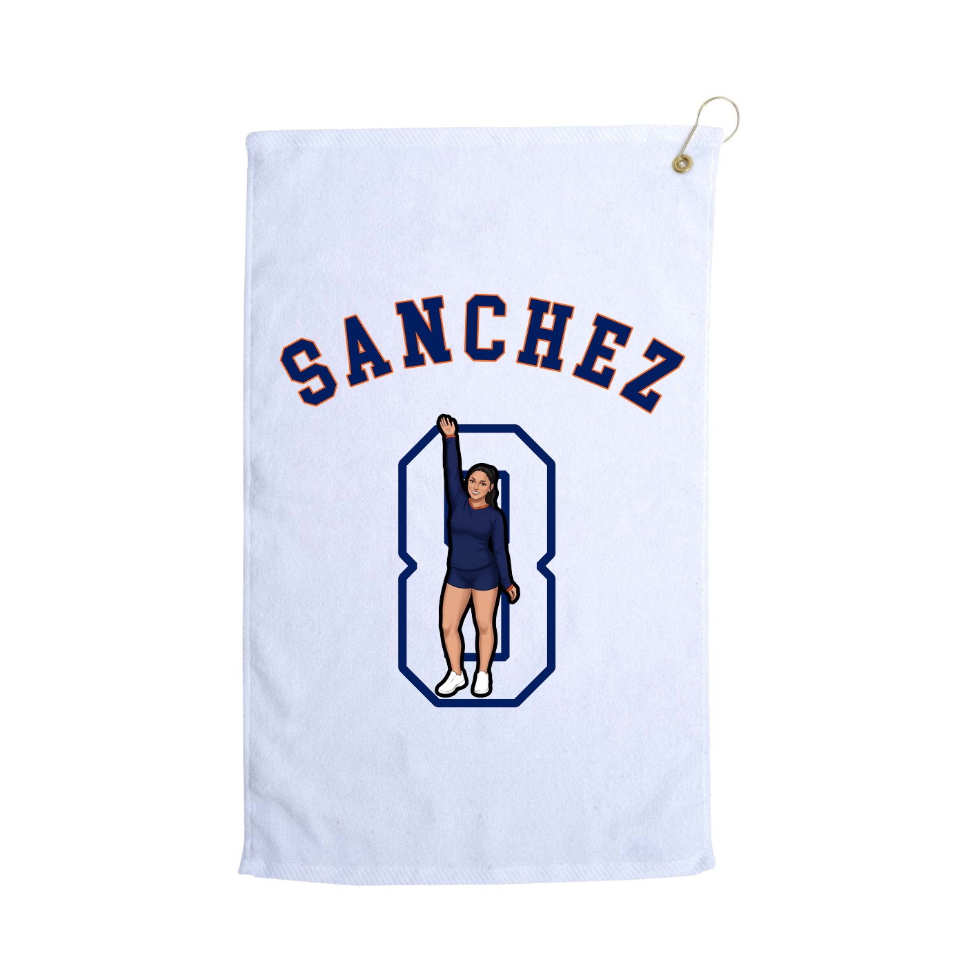 Golf Towel — Shirsey Arch in White