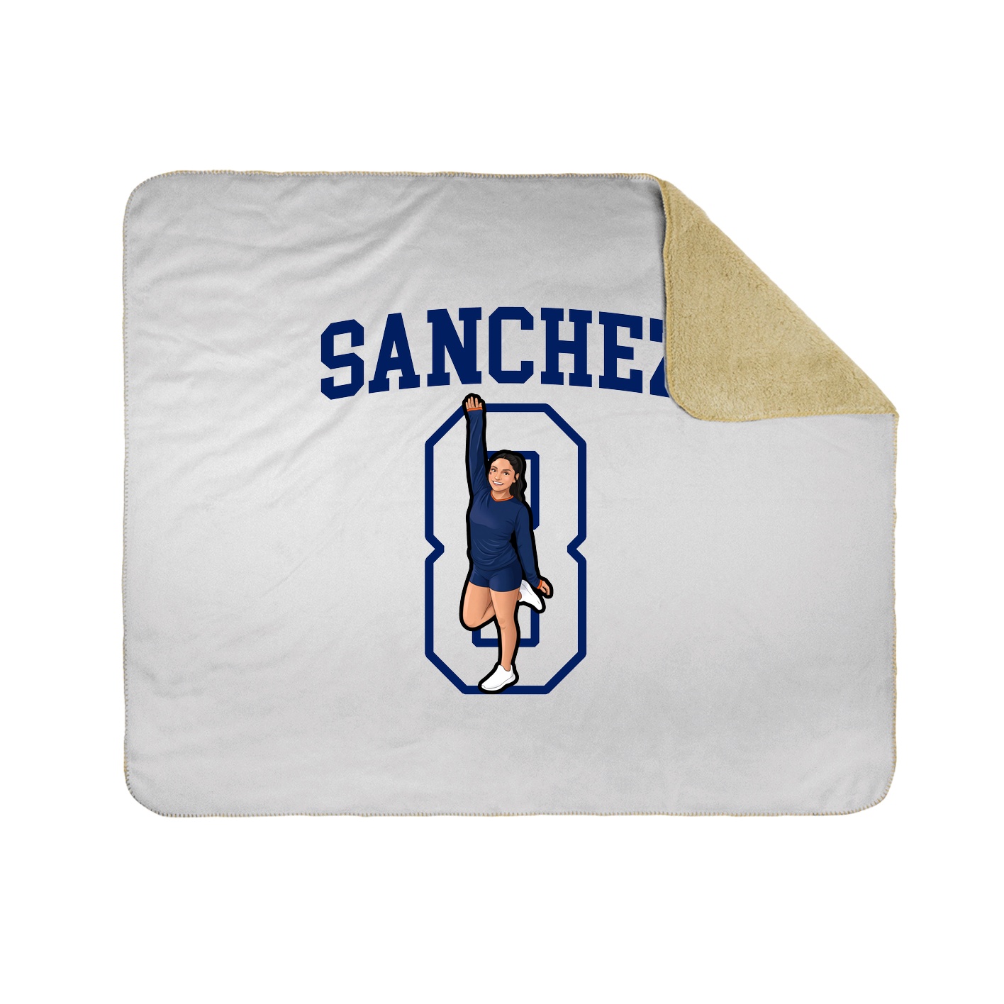 Throw Blanket — Shirsey in White