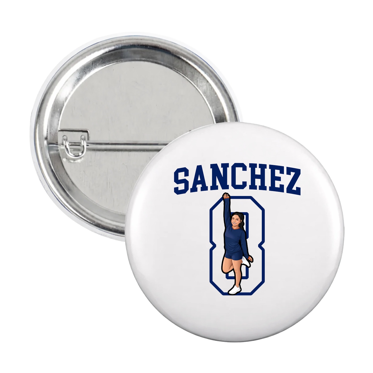 Game Day Button — Shirsey in White