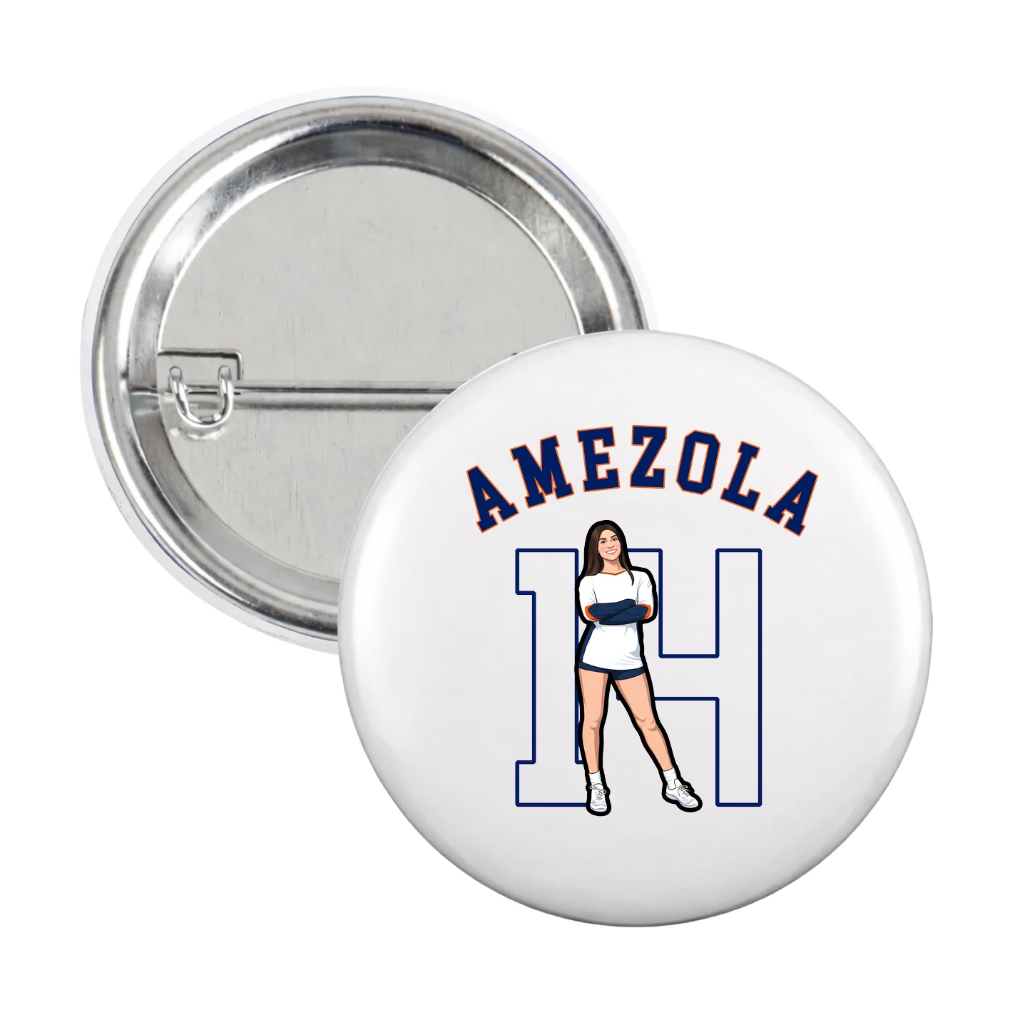 Game Day Button — Shirsey Arch in White