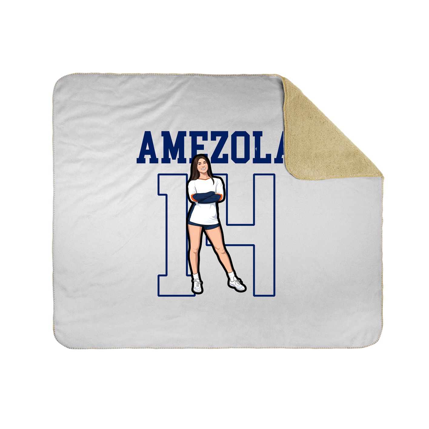 Throw Blanket — Shirsey in White