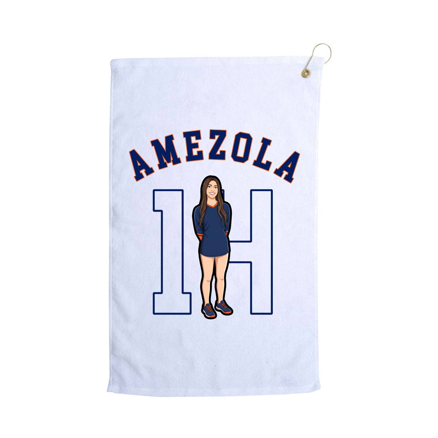 Golf Towel — Shirsey Arch in White