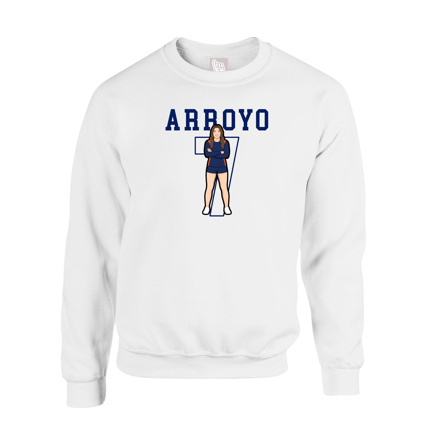 Fleece Crew — Shirsey in White