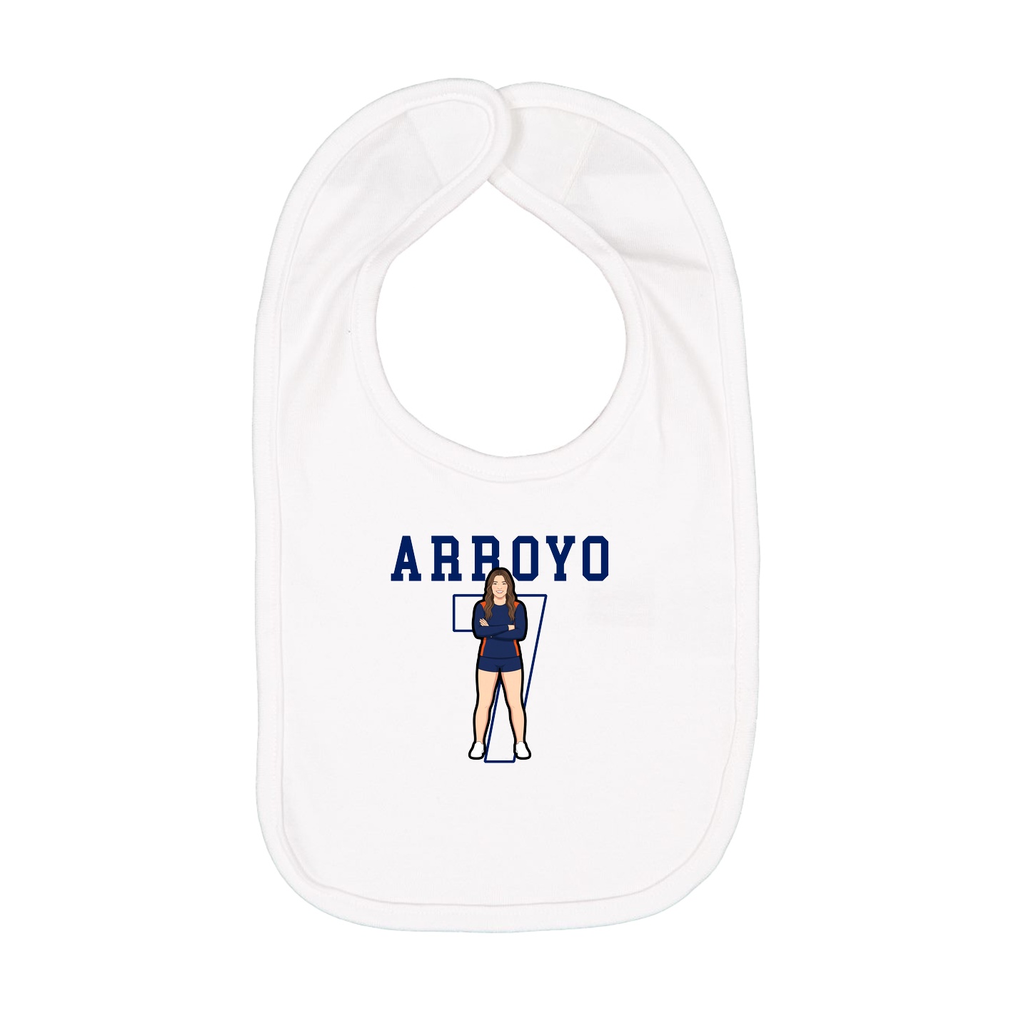 Infant Bib — Shirsey in White