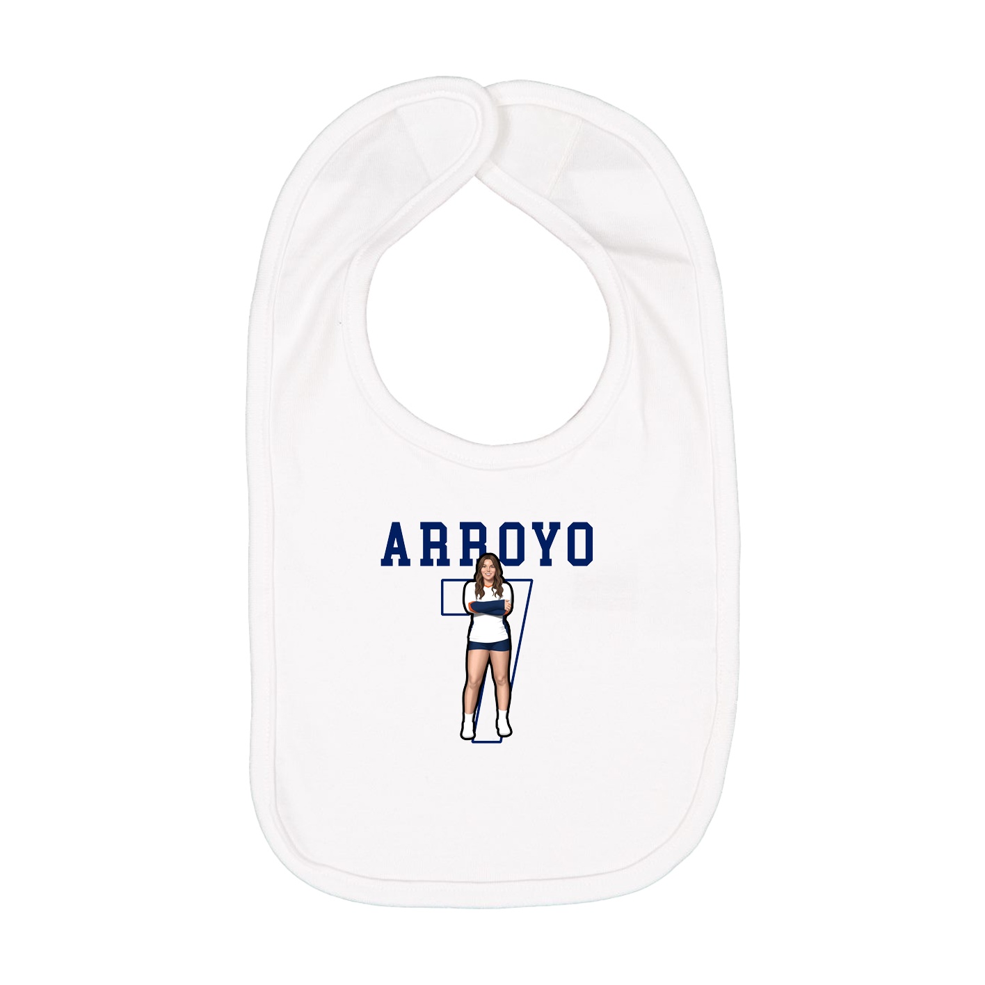 Infant Bib — Shirsey in White