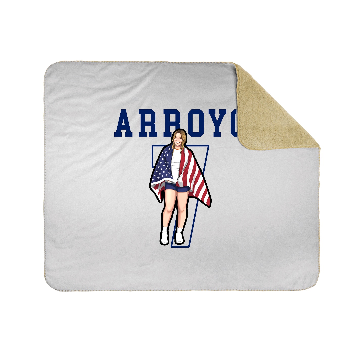 Throw Blanket — Shirsey in White