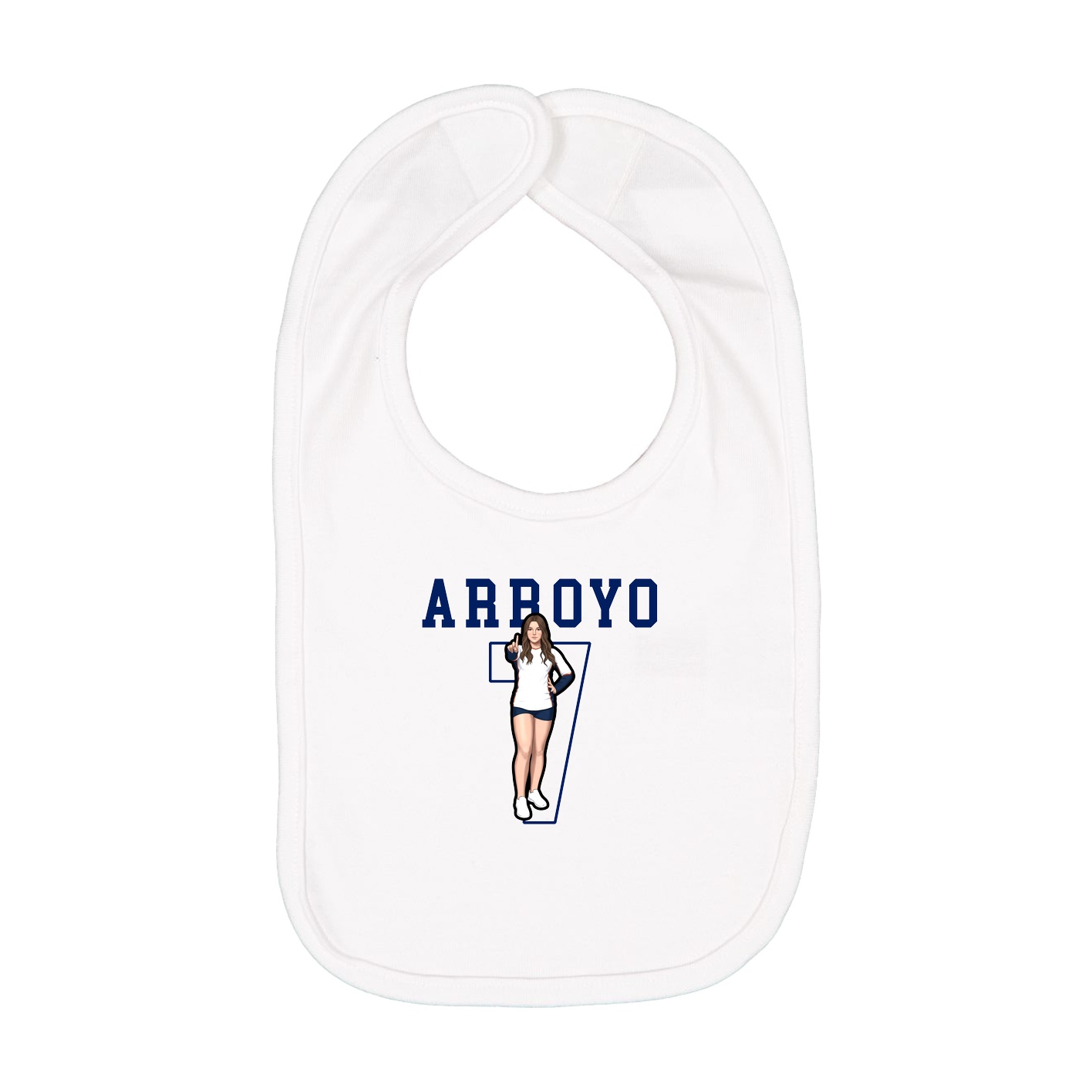 Infant Bib — Shirsey in White