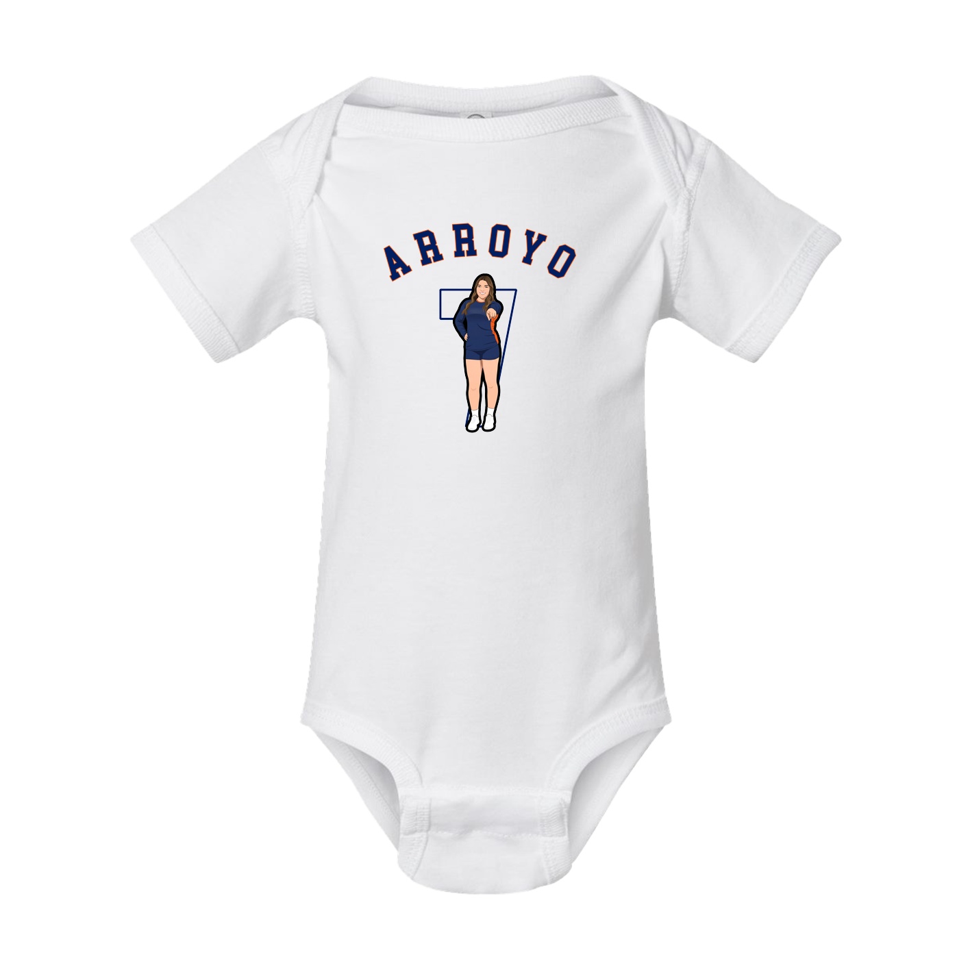 Baby Onesie — Shirsey Arch in White