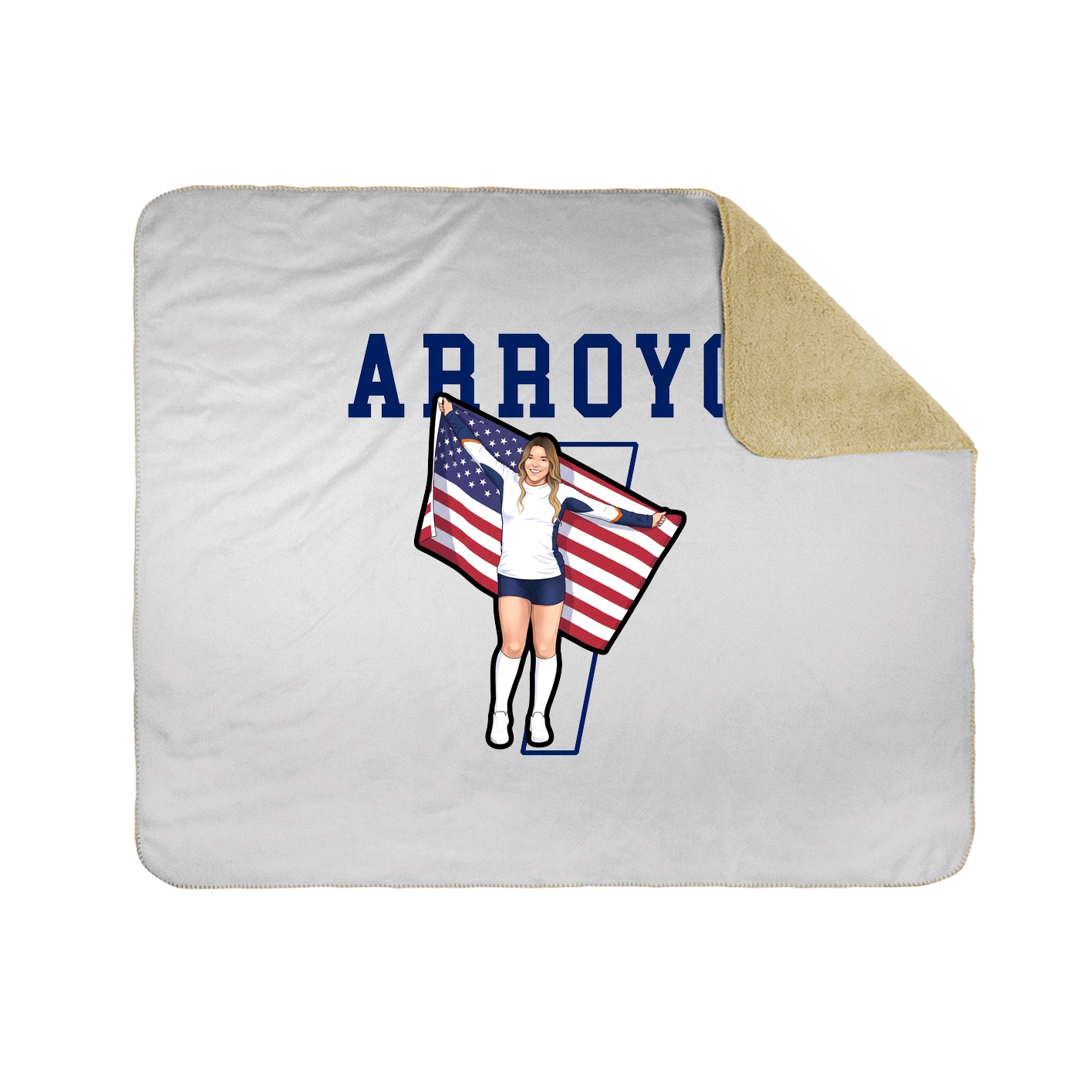 Throw Blanket — Shirsey in White