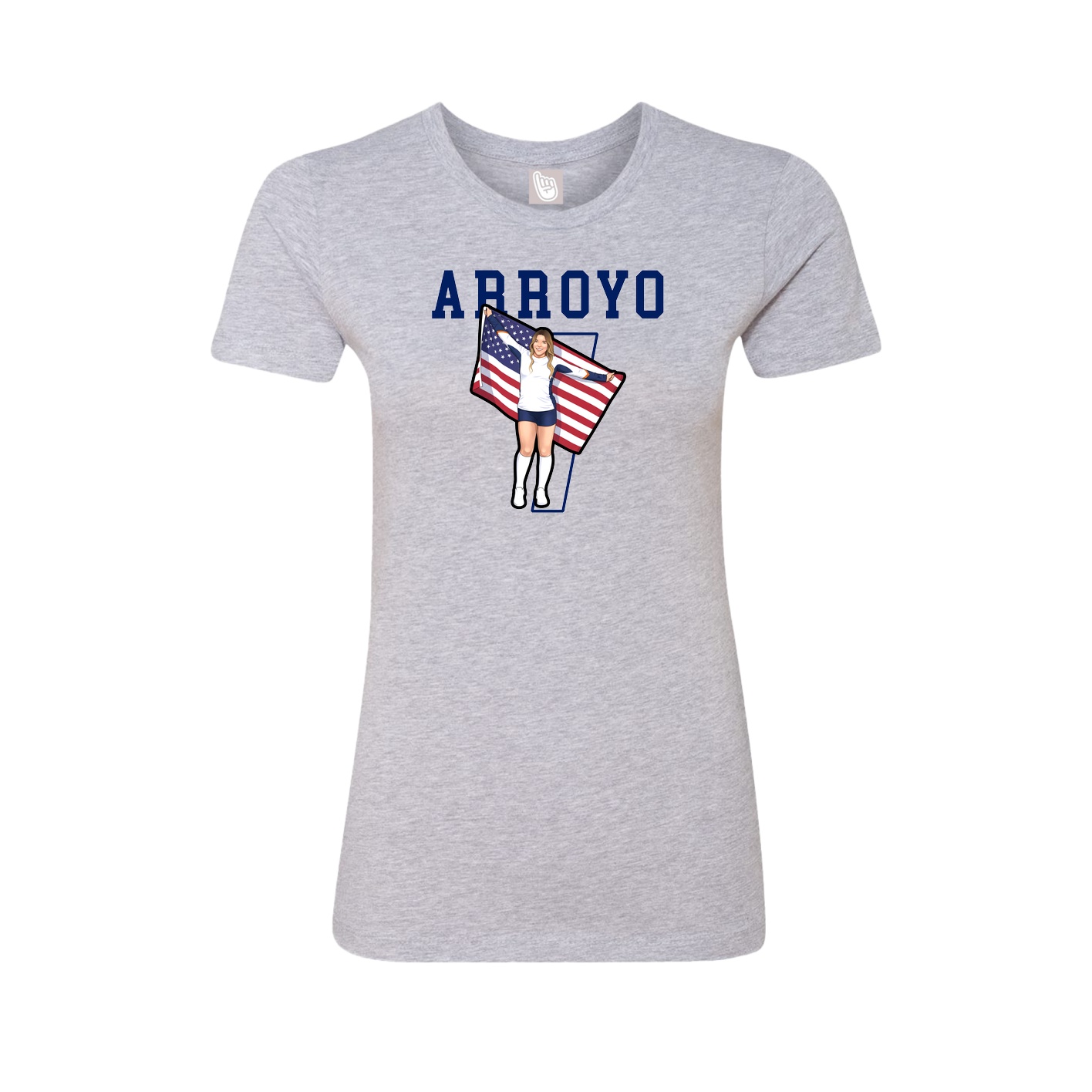 Fitted Women's Tee — Shirsey in Grey