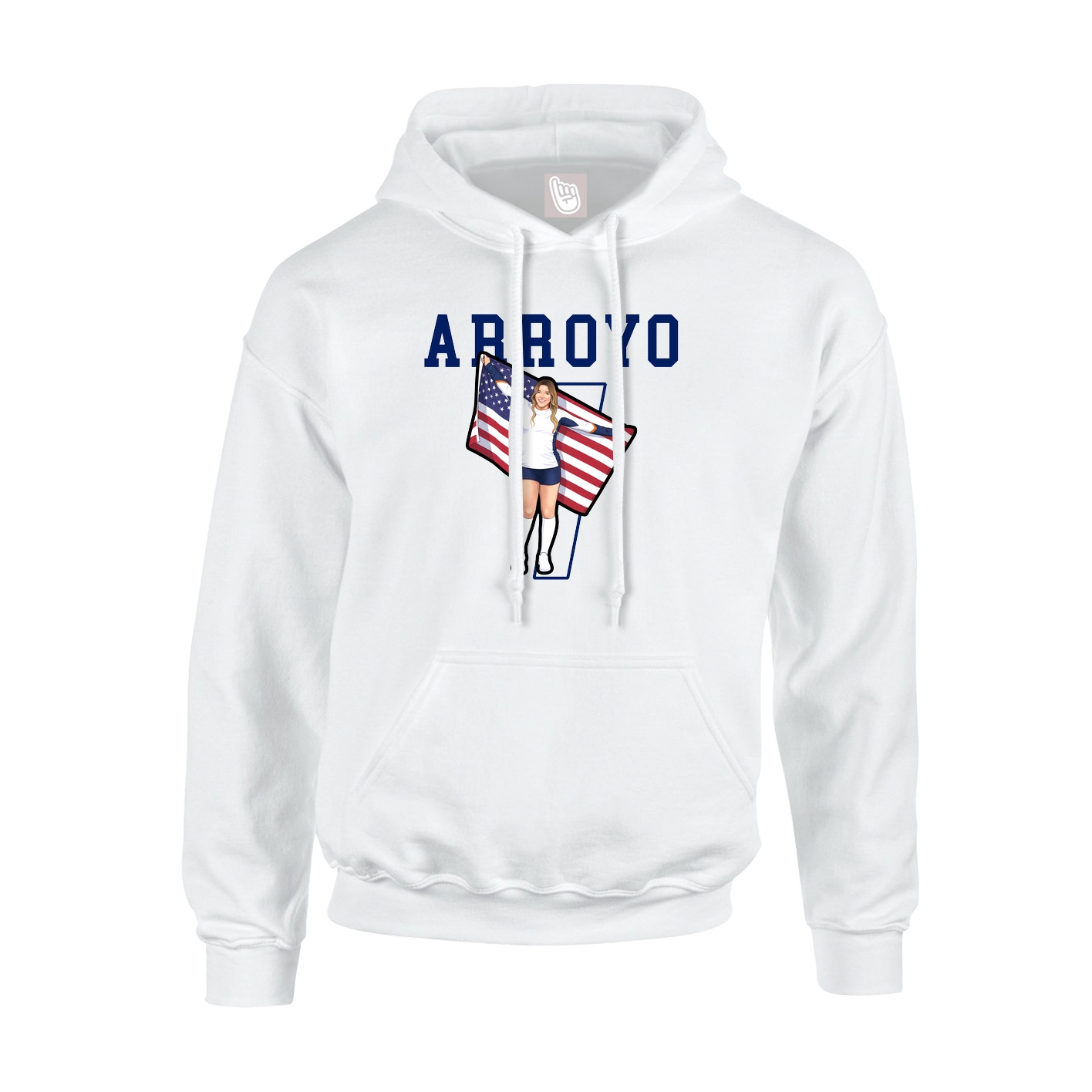 Hoodie — Shirsey in White