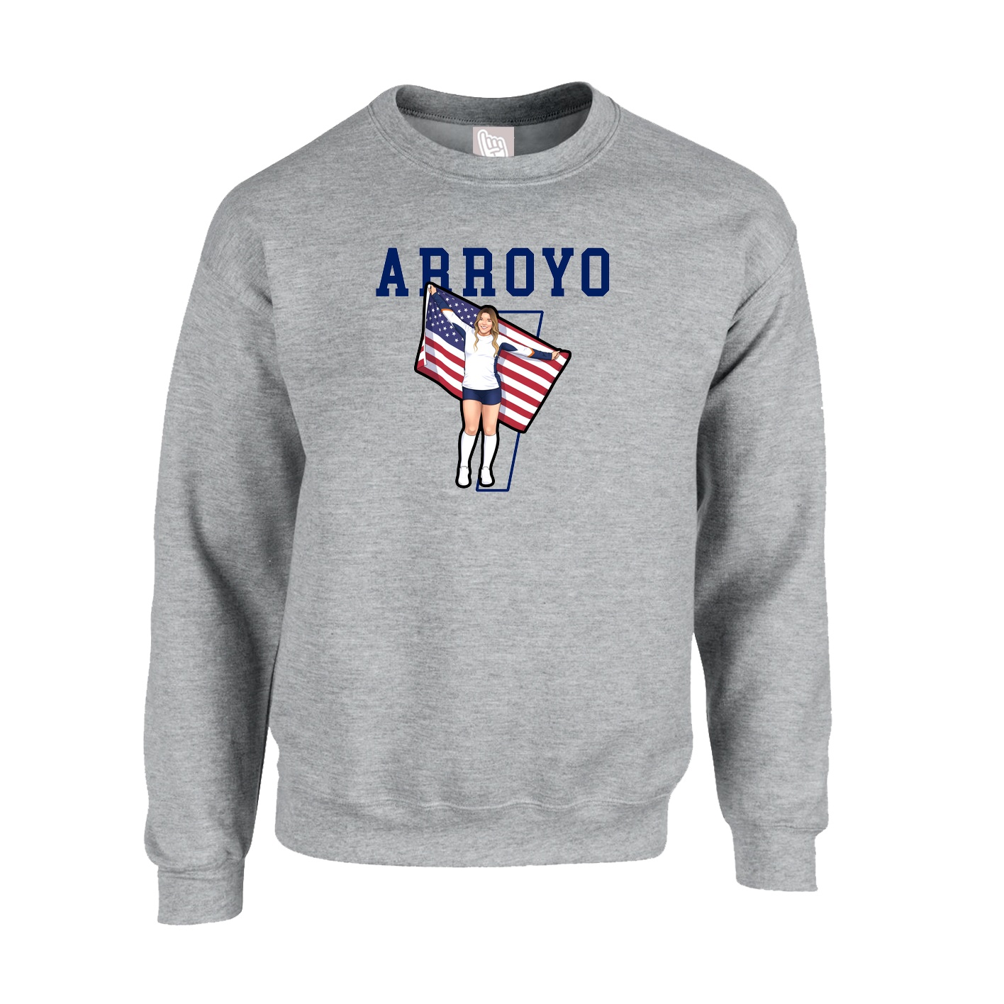 Fleece Crew — Shirsey in Grey