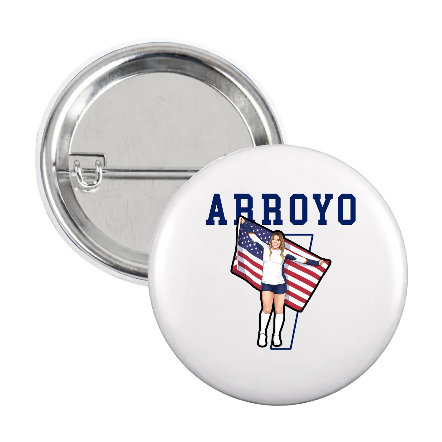 Game Day Button — Shirsey in White
