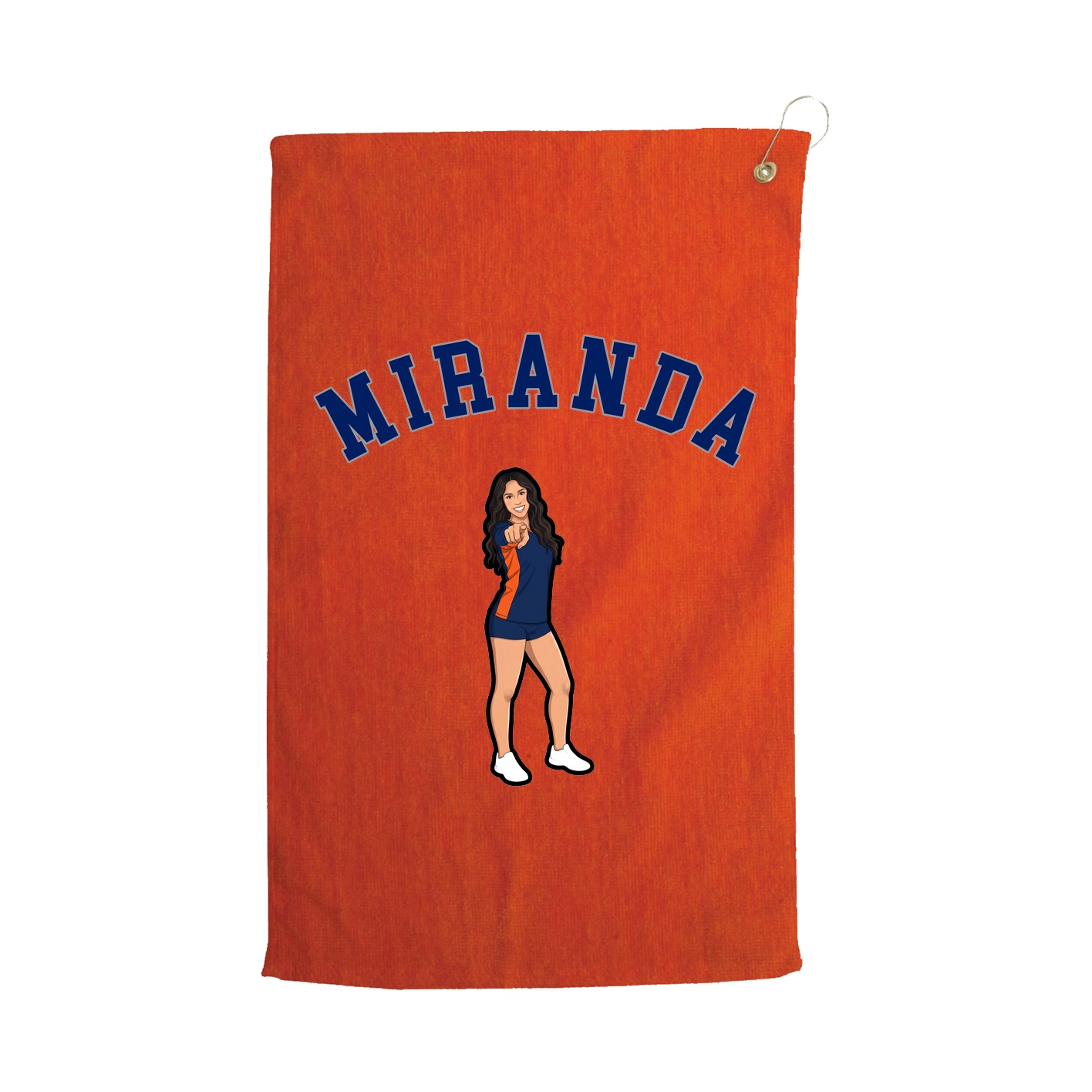 Golf Towel — Shirsey Arch in Orange