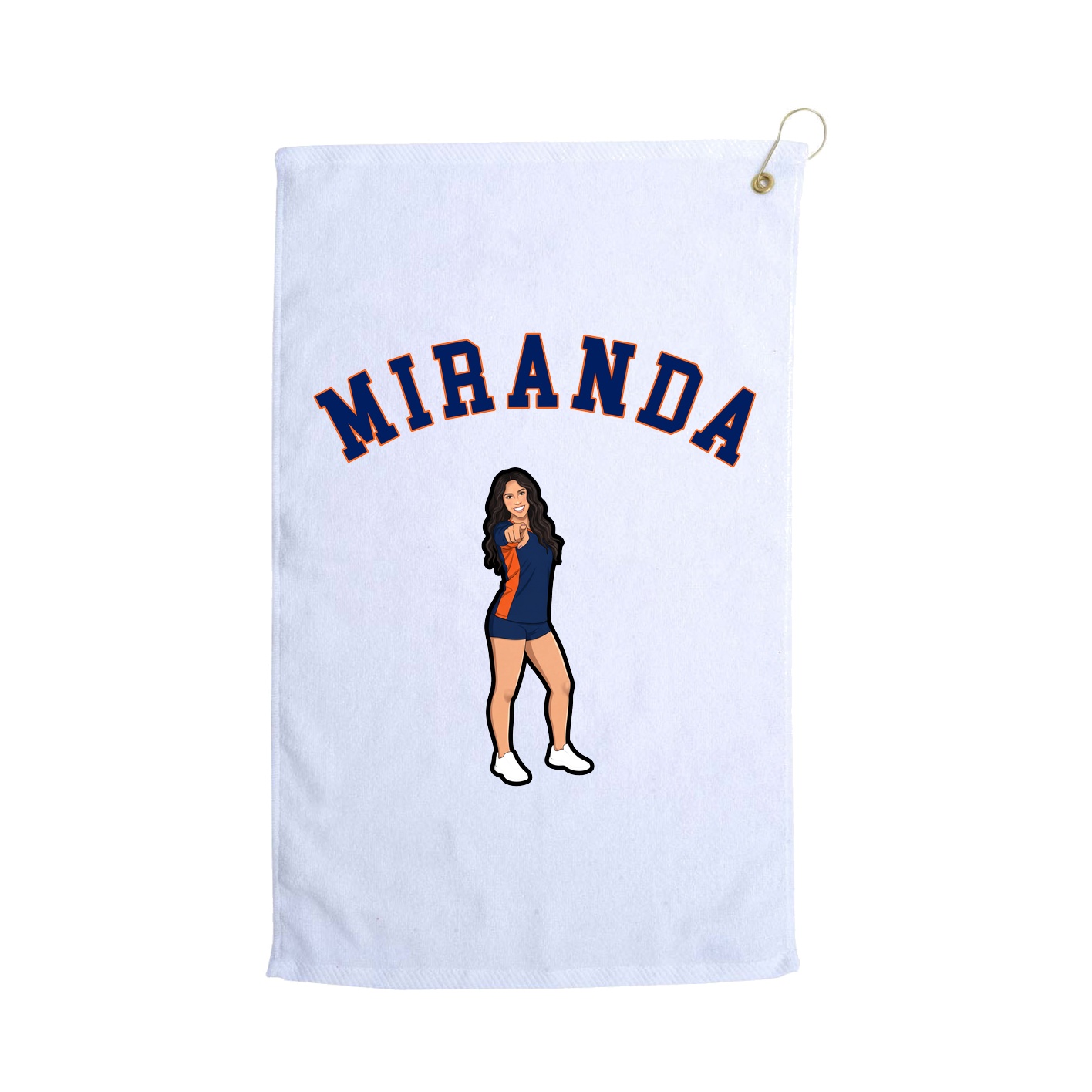 Golf Towel — Shirsey Arch in White
