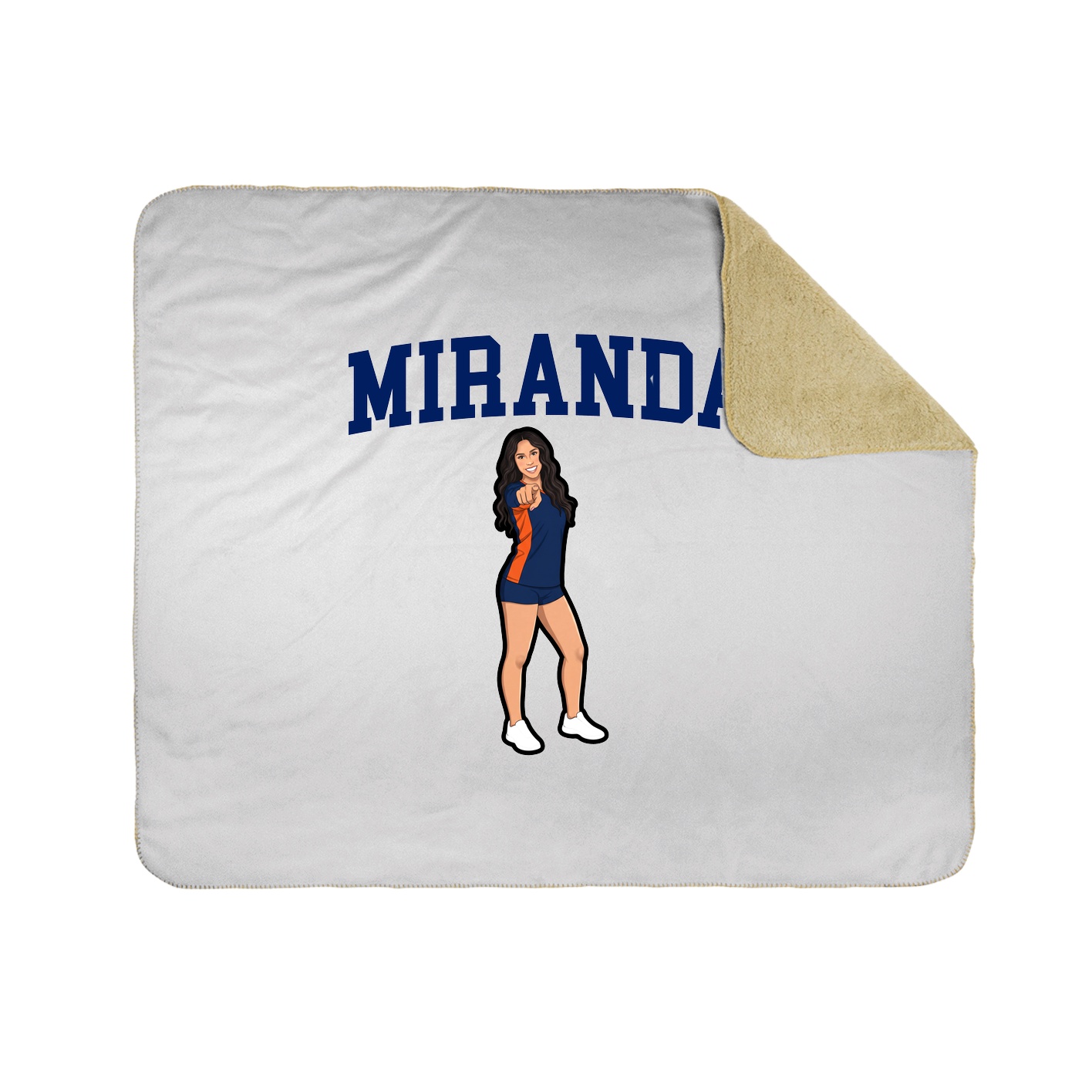Throw Blanket — Shirsey in White