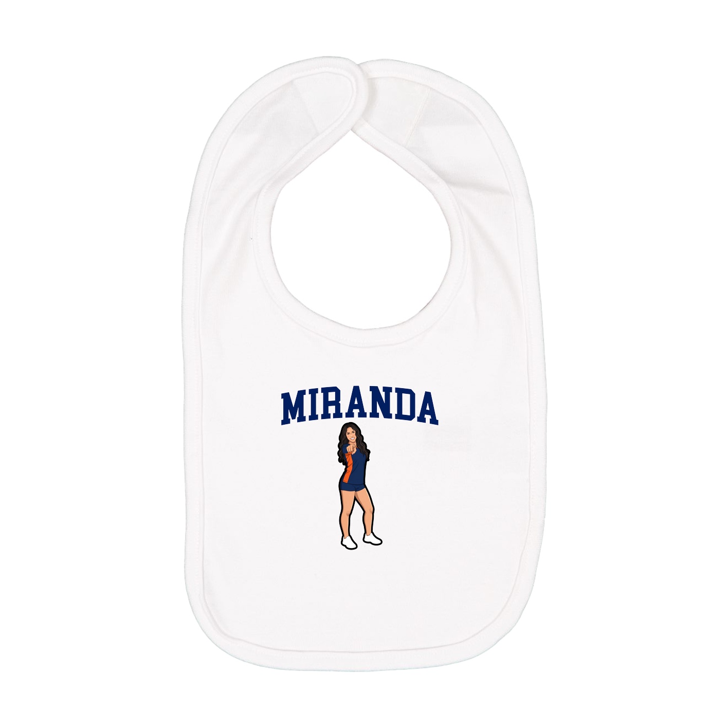 Infant Bib — Shirsey in White
