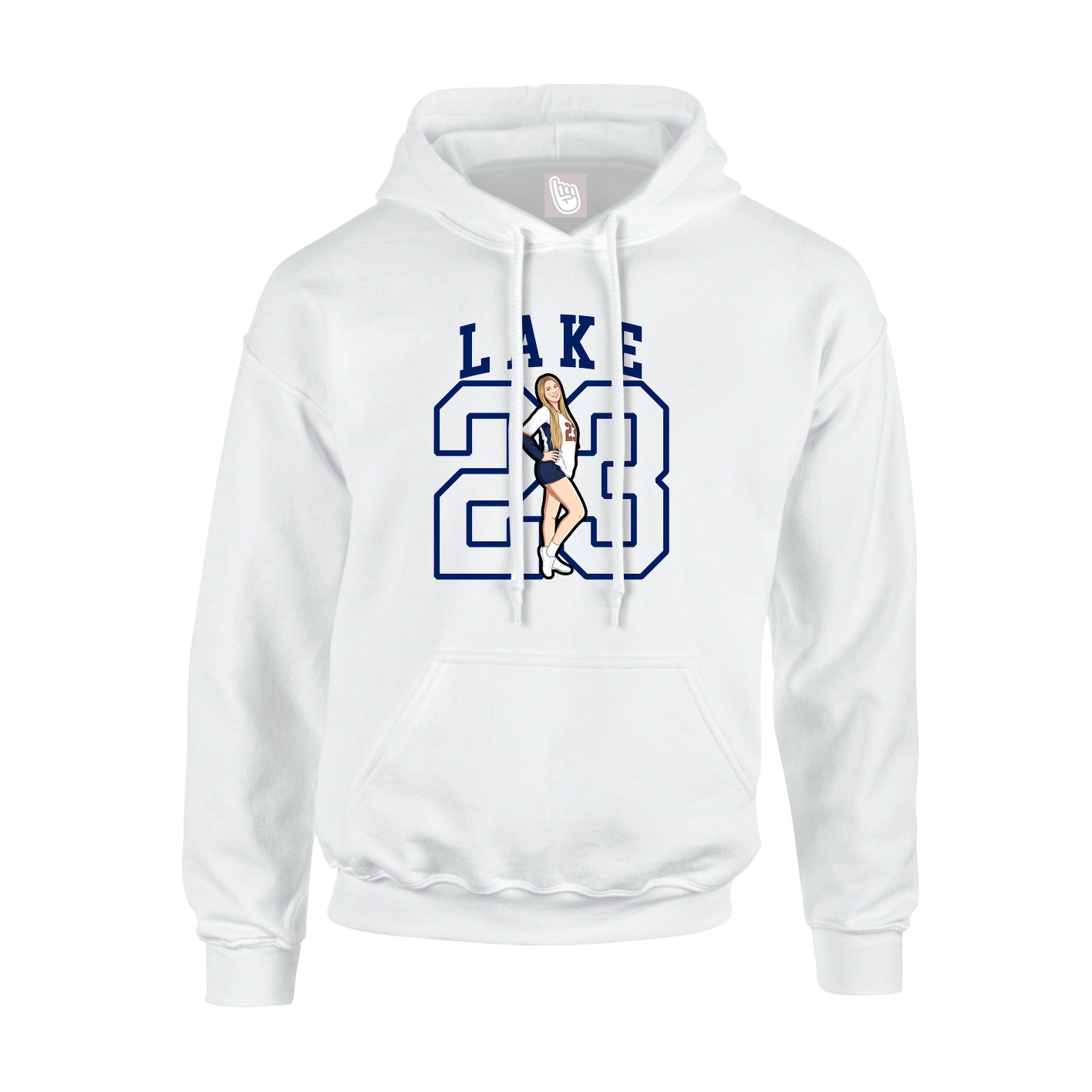 Hoodie — Shirsey in White